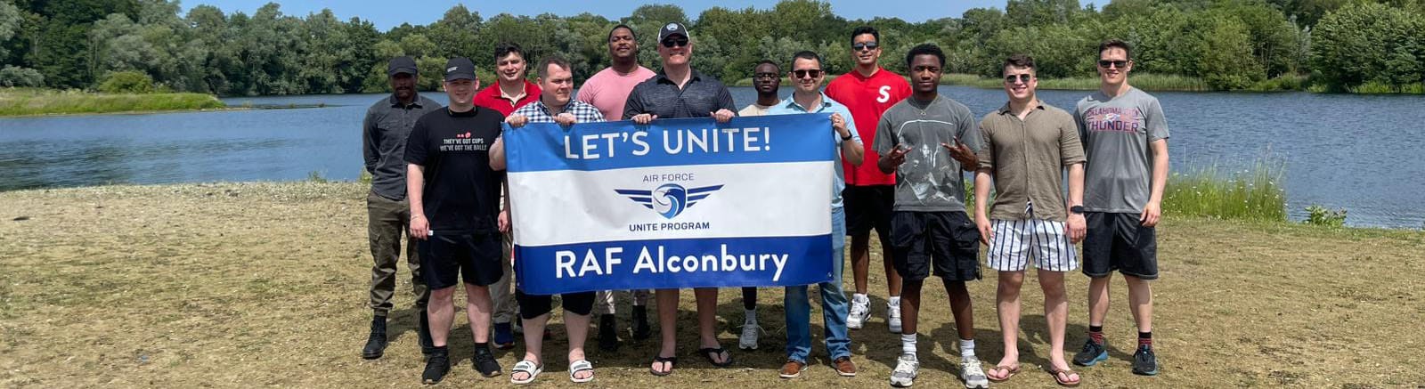 a group of people posing for a photo